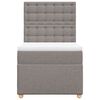vidaXL &Kappa;&rho;&epsilon;&beta;ά&tau;&iota; Boxspring &mu;&epsilon; &Sigma;&tau;&rho;ώ&mu;&alpha; Taupe 90x200 &epsilon;&kappa;. &Upsilon;&phi;&alpha;&sigma;&mu;ά&tau;&iota;&nu;&omicron;