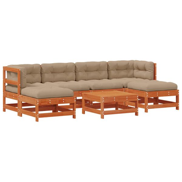 vidaXL &Sigma;&epsilon;&tau; &Xi;&alpha;&pi;&lambda;ώ&sigma;&tau;&rho;&alpha;&sigmaf; &Kappa;ή&pi;&omicron;&upsilon; 7 pcs &Kappa;&epsilon;&rho;&omega;&mu;έ&nu;&omicron; &Kappa;&alpha;&phi;έ &Sigma;&tau;&epsilon;&rho;&epsilon;ό &pi;&epsilon;ύ&kappa;&omicron;