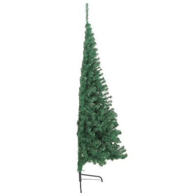 vidaXL Χριστουγεννιάτικο Δέντρο Τεχνητό Μισό Βάση Πράσινη 240 εκ. PVC