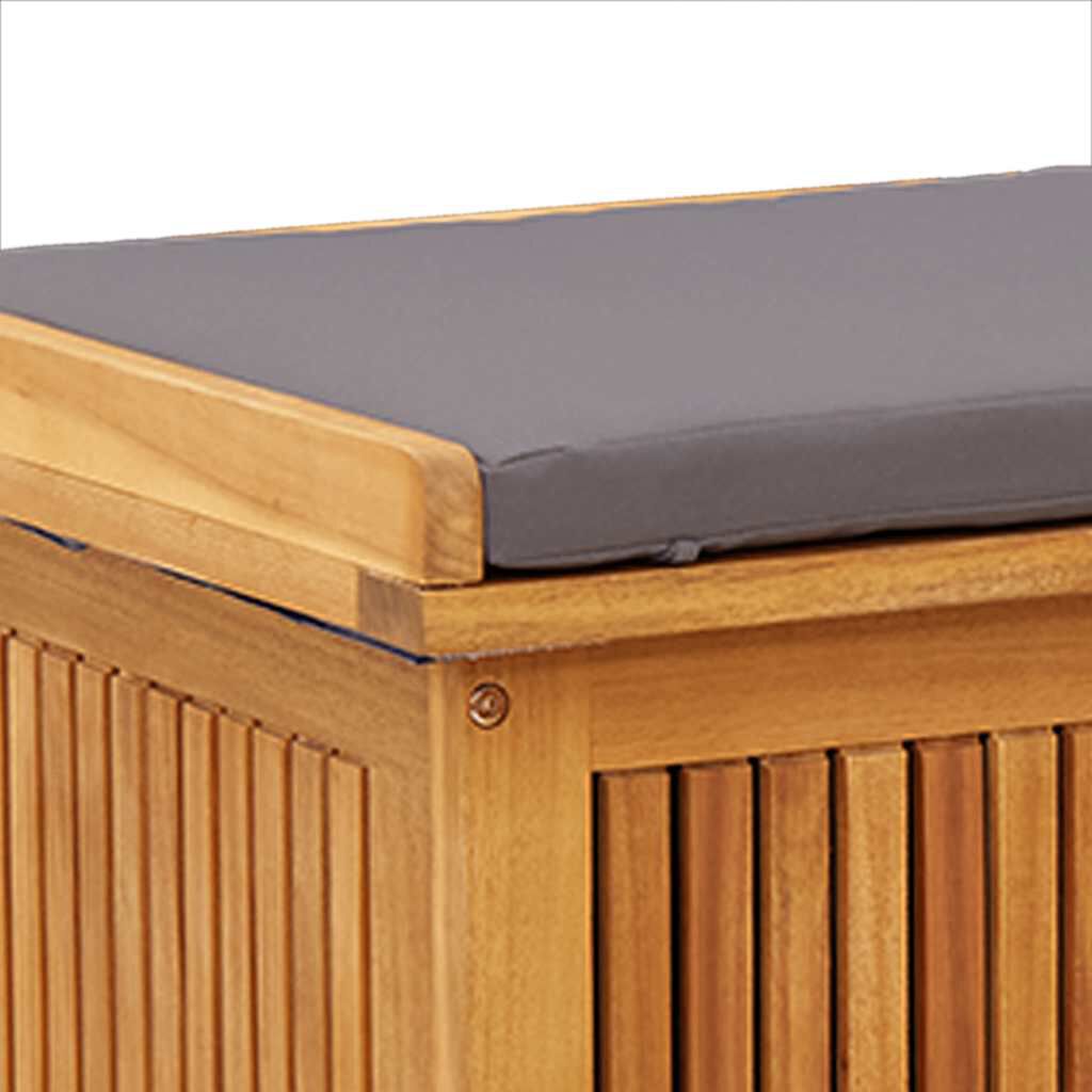 vidaXL Κουτί Μαξιλαριών Εξ. Χώρου 113x50x60,5 εκ. Μασίφ Ξύλο Ελάτης