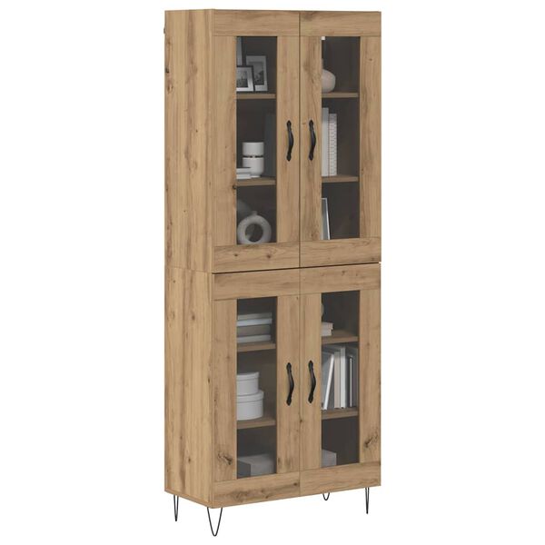 vidaXL Highboard Artisan Oak 69,5 x 34 x 180 &epsilon;&kappa;. &Epsilon;&pi;&epsilon;&xi;&epsilon;&rho;&gamma;&alpha;&sigma;&mu;έ&nu;&omicron; &xi;ύ&lambda;&omicron;