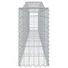 vidaXL Συρματοκιβώτια Τοξωτά 4 τεμ. 400x30x60/80 εκ. Γαλβαν. Ατσάλι