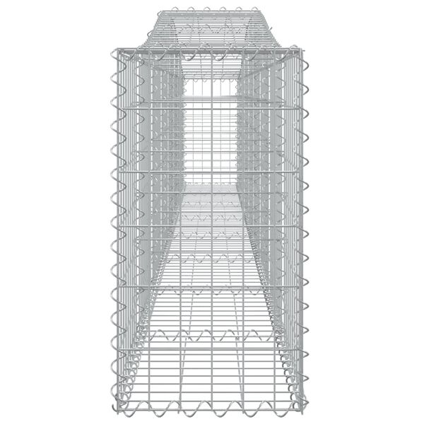 vidaXL Συρματοκιβώτια Τοξωτά 4 τεμ. 400x30x60/80 εκ. Γαλβαν. Ατσάλι