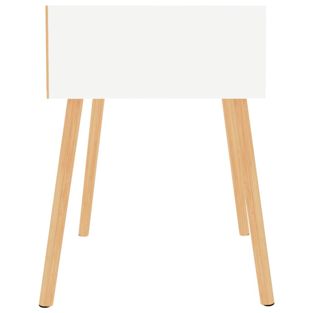 vidaXL Κομοδίνα 2 τεμ. Λευκά 40 x 40 x 56 εκ. από Επεξεργ. Ξύλο