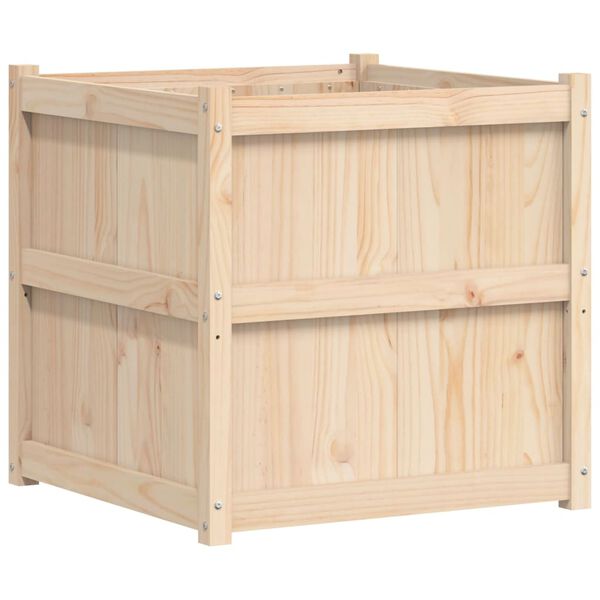 vidaXL Ζαρντινιέρα 70 x 70 x 70 εκ. από Μασίφ Ξύλο Πεύκου