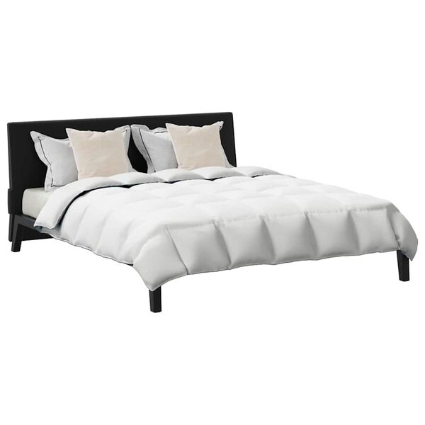 vidaXL Χειμερινό Παπλωματοθήκη με μαξιλάρι 3 pcs Λευκό Φτέρος