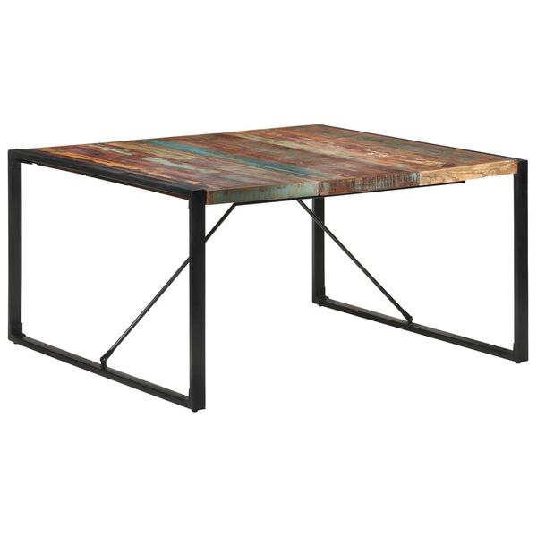 vidaXL Τραπεζαρία 140 x 140 x 75 εκ. από Μασίφ Ανακυκλωμένο Ξύλο