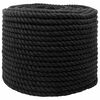 vidaXL &Kappa;&omega;&tau;ό&sigma;&chi;&omicron;&iota;&nu;o 12 mm 25 m &Mu;&alpha;ύ&rho;&omicron; 100% &Beta;&alpha;&mu;&beta;ά&kappa;&iota;