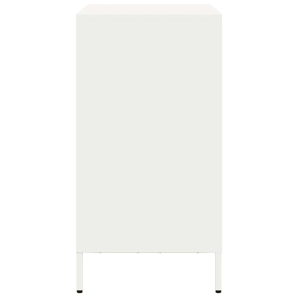 vidaXL Ντουλάπι Λευκό 68x39x73,5 εκ. από Χάλυβα Ψυχρής Έλασης