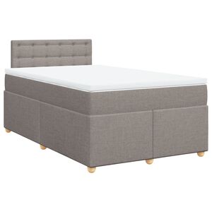 vidaXL &Kappa;&rho;&epsilon;&beta;ά&tau;&iota; Boxspring &mu;&epsilon; &Sigma;&tau;&rho;ώ&mu;&alpha; Taupe 120x200 &epsilon;&kappa;. &Upsilon;&phi;&alpha;&sigma;&mu;ά&tau;&iota;&nu;&omicron;
