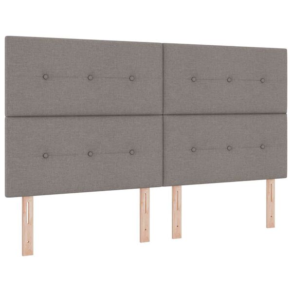 vidaXL &Kappa;&rho;&epsilon;&beta;ά&tau;&iota; &mu;&epsilon; &epsilon;&lambda;&alpha;&tau;ή&rho;&iota;&alpha; &mu;&epsilon; &sigma;&tau;&rho;ώ&mu;&alpha; Taupe 180 x 200 cm ύ&phi;&alpha;&sigma;&mu;&alpha;