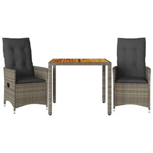 vidaXL &Sigma;&epsilon;&tau; &Epsilon;&pi;ί&pi;&lambda;&omega;&nu; Bistro 3 &tau;&epsilon;&mu; &Gamma;&kappa;&rho;&iota; &Sigma;&upsilon;&nu;&theta;&epsilon;&tau;&iota;&kappa;ό &Rho;&alpha;&tau;ά&nu; &mu;&epsilon; &Mu;&alpha;&xi;&iota;&lambda;ά&rho;&iota;&alpha;