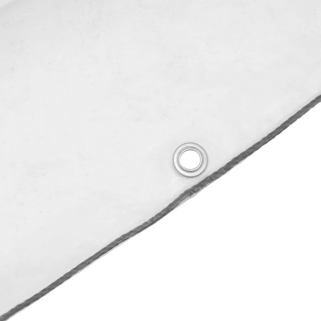 vidaXL Σαφής μουσαμάς με οπές 6x10 m πολυαιθυλένιο