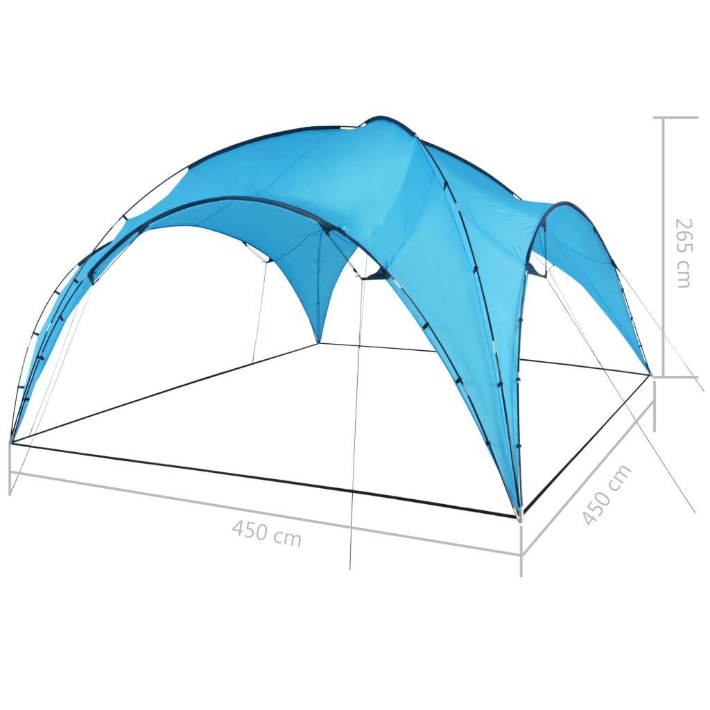 vidaXL Τέντα Εκδηλώσεων Αψίδα Γαλάζια 450 x 450 x 265 εκ.