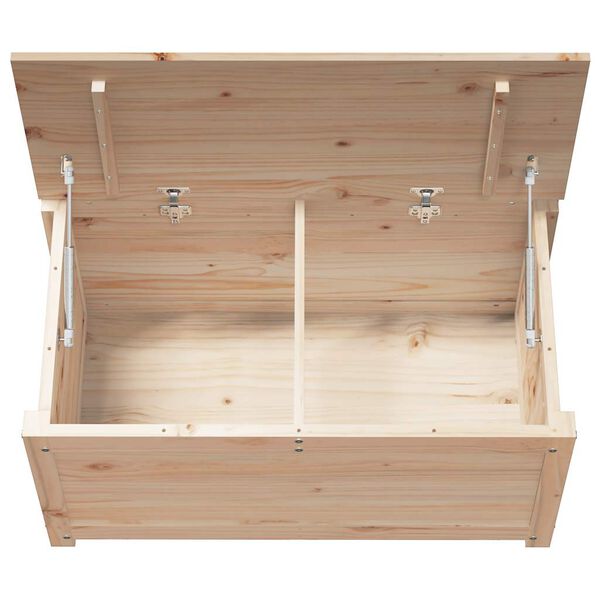 vidaXL Κουτί Αποθήκευσης 80 x 40 x 45,5 εκ από Μασίφ Ξύλο Πεύκου