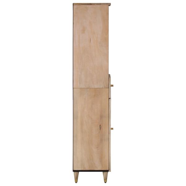 vidaXL Ντουλάπι Μπάνιου 38 x 33 x 160 εκ. από Μασίφ Ξύλο Μάνγκο