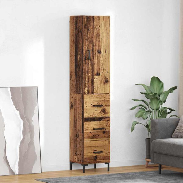 vidaXL Highboard &Pi;&alpha;&lambda;&iota;ό &Xi;ύ&lambda;&omicron; 69,5 x 34 x 180 &epsilon;&kappa;. &Epsilon;&pi;&epsilon;&xi;&epsilon;&rho;&gamma;&alpha;&sigma;&mu;έ&nu;&omicron; &xi;ύ&lambda;&omicron;
