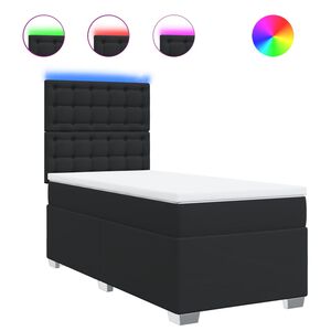 vidaXL &Kappa;&rho;&epsilon;&beta;ά&tau;&iota; Boxspring &mu;&epsilon; &Sigma;&tau;&rho;ώ&mu;&alpha; &Mu;&alpha;ύ&rho;&omicron; 90x190&epsilon;&kappa;. &alpha;&pi;ό &Sigma;&upsilon;&nu;&theta;&epsilon;&tau;&iota;&kappa;ό &Delta;έ&rho;&mu;&alpha;