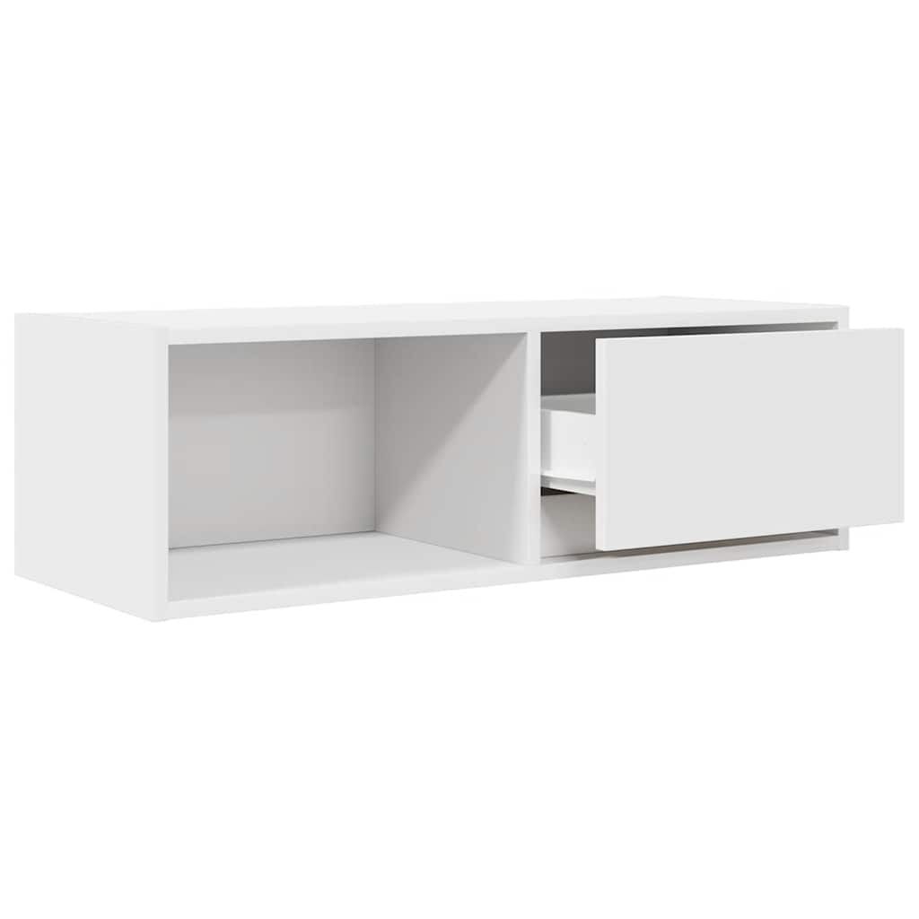 vidaXL Έπιπλο Τηλεόρασης Λευκό 80x31x25,5 εκ. Επεξεργασμένο Ξύλο