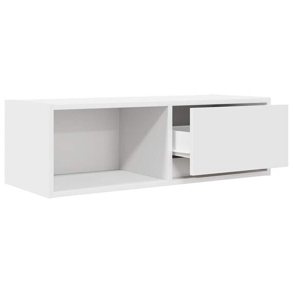 vidaXL Έπιπλο Τηλεόρασης Λευκό 80x31x25,5 εκ. Επεξεργασμένο Ξύλο