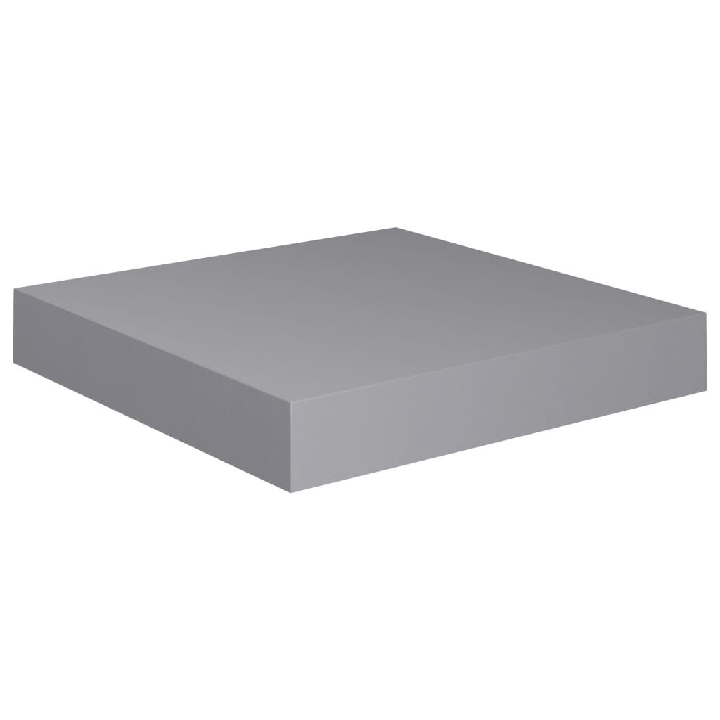 vidaXL Ράφια Τοίχου 2 τεμ. Γκρι 23x23,5x3,8 εκ. MDF