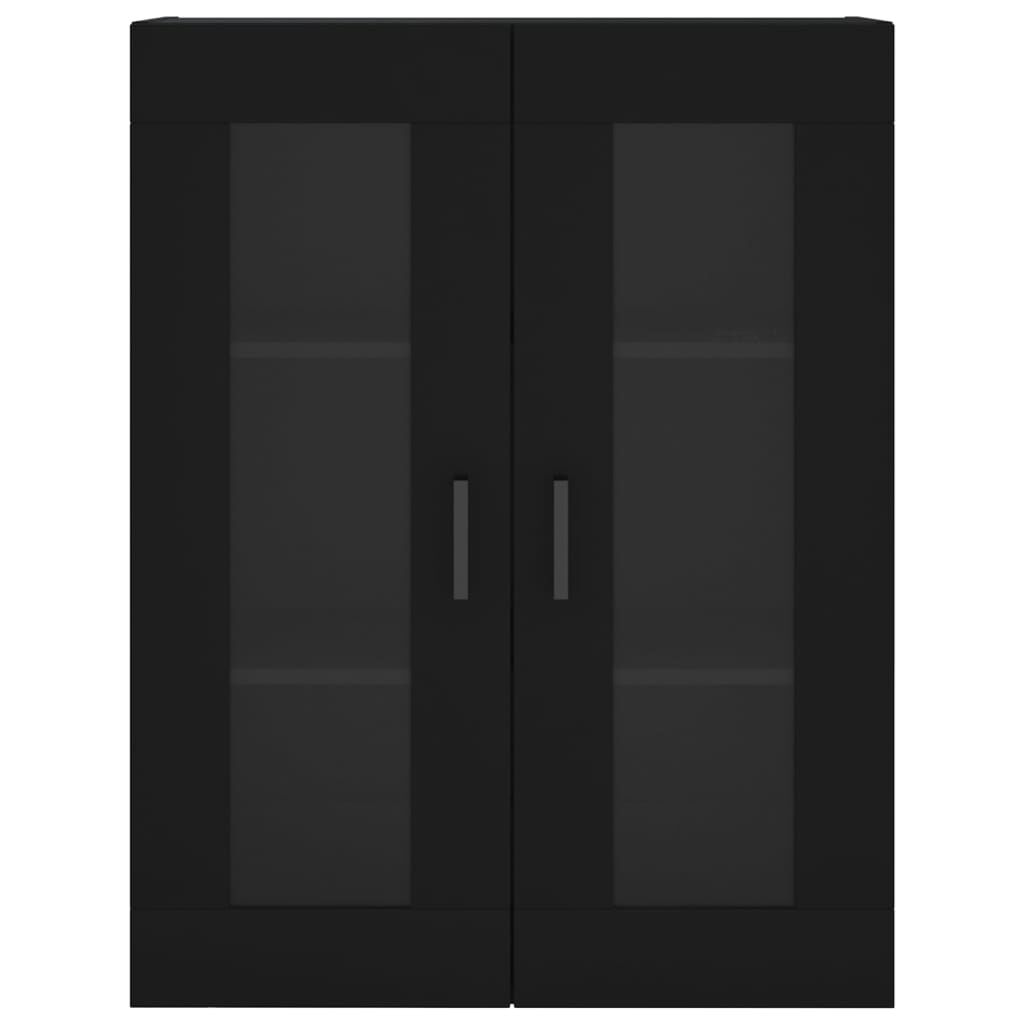 vidaXL Ντουλάπι Μαύρο 69,5x34x180 εκ. από Επεξεργασμένο Ξύλο