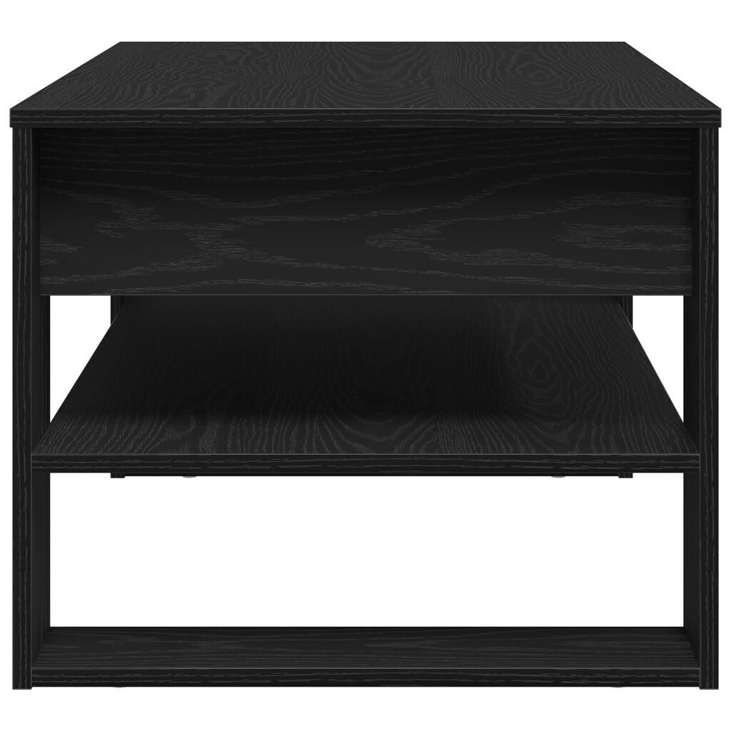 vidaXL Μαύρο Τραπεζάκι Σαλονιού από Δρυ 102x55x45 εκ. από επεξεργασμένο ξύλο