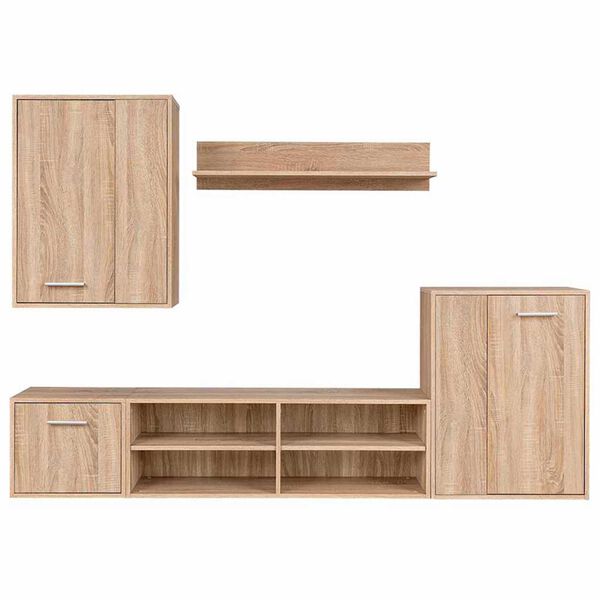 vidaXL Σετ επίπλου τηλεόρασης 5 pcs Sonoma Δρυς 221 x 30 x 80 εκ