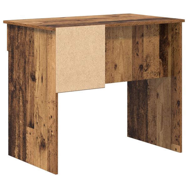 vidaXL Γραφείο με Αποθήκευση Παλιού Ξύλου 90x49.5x75 εκ. Επεξεργασμένο ξύλο