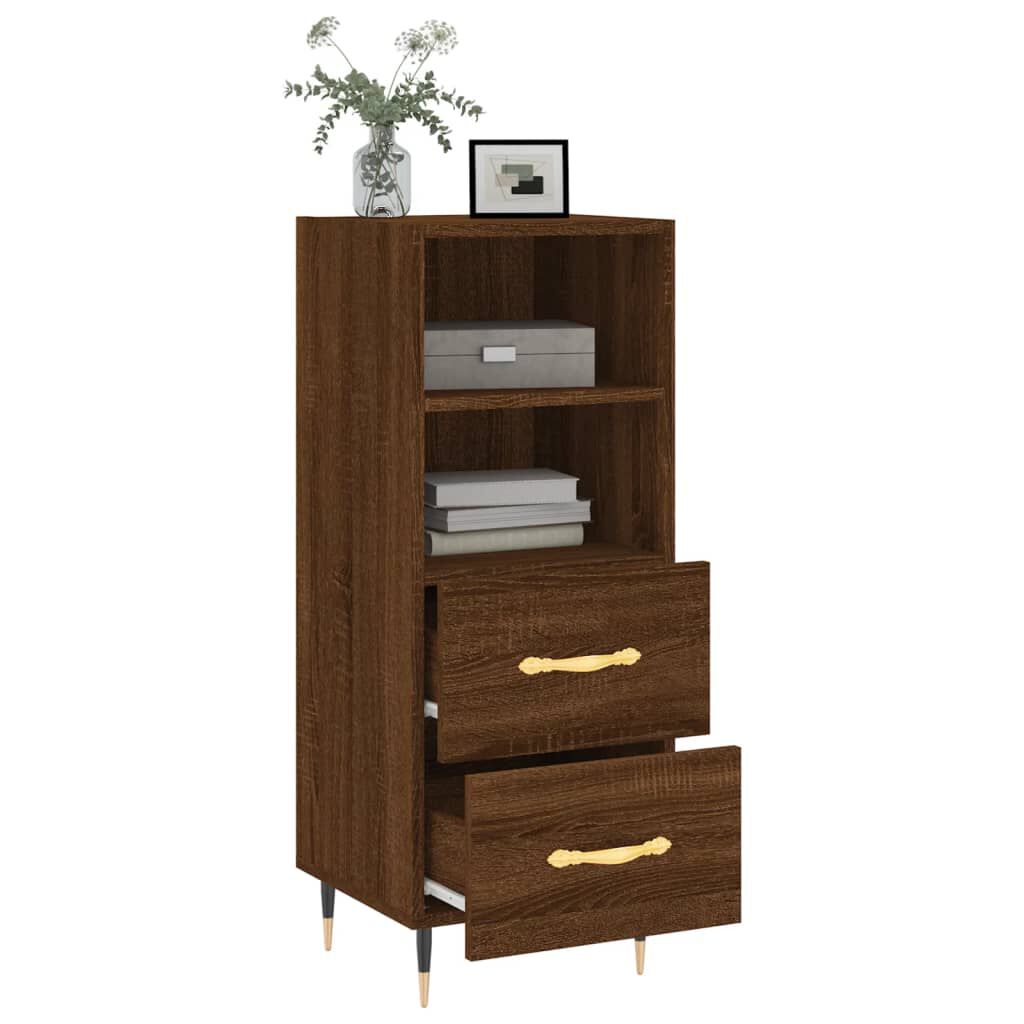 vidaXL Ντουλάπι Καφέ Δρυς 34,5 x 34 x 90 εκ. Επεξεργασμένο Ξύλο