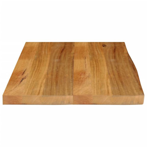 vidaXL Επιφάνεια Τραπεζιού 70x60x2,5 εκ. Live Edge Μασίφ Ξύλο Μάνγκο
