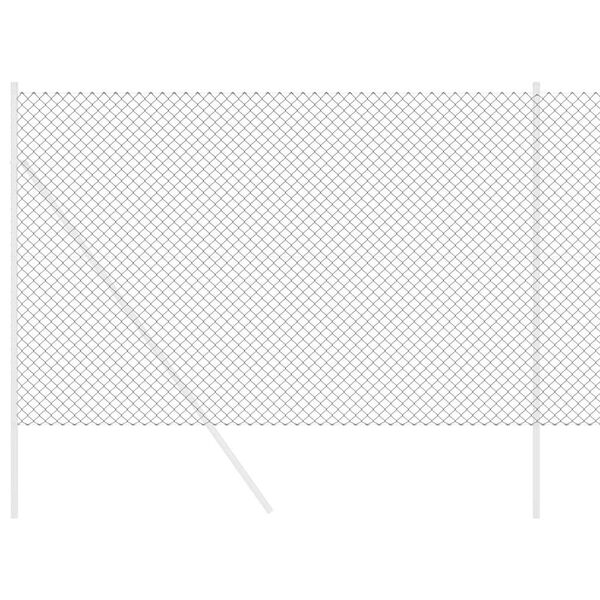 vidaXL Φράχτης αλυσίδας Γκρι 10 x 1.6 m Ατσάλι