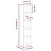 vidaXL Έπιπλα CD 2 τεμ. Γκρι Σκυροδέματος 21x16x93,5 εκ. Μοριοσανίδα