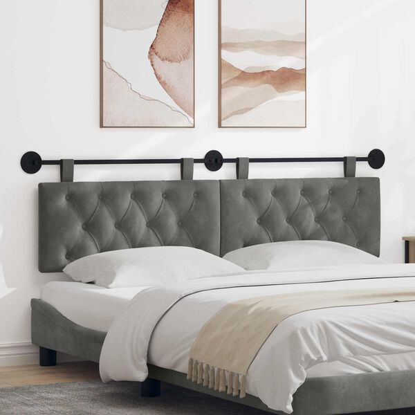 vidaXL &Kappa;&rho;&epsilon;&mu;&alpha;&sigma;&tau;ό &Kappa;&epsilon;&phi;&alpha;&lambda;ά&rho;&iota; &Epsilon;&pi;&iota;&tau;&omicron;ί&chi;&iota;&omicron; &Sigma;&kappa;&omicron;ύ&rho;&omicron; &Gamma;&kappa;&rho;&iota; 190 x 55 x 7 &epsilon;&kappa; &Beta;&epsilon;&lambda;&omicron;ύ&delta;&omicron;