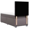 vidaXL Κρεβάτι Boxspring με Στρώμα Γκρι 80 x 200 εκ. Συνθετικό Δέρμα