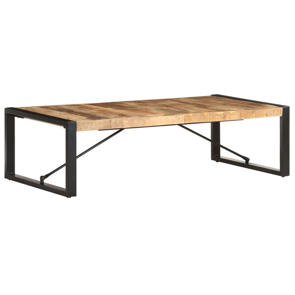 vidaXL Τραπεζάκι Σαλονιού 140 x 70 x 40 εκ. Ακατέργαστο Ξύλο Μάνγκο