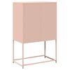 vidaXL Highboard Ροζ 68x39x107 cm Ατσάλι