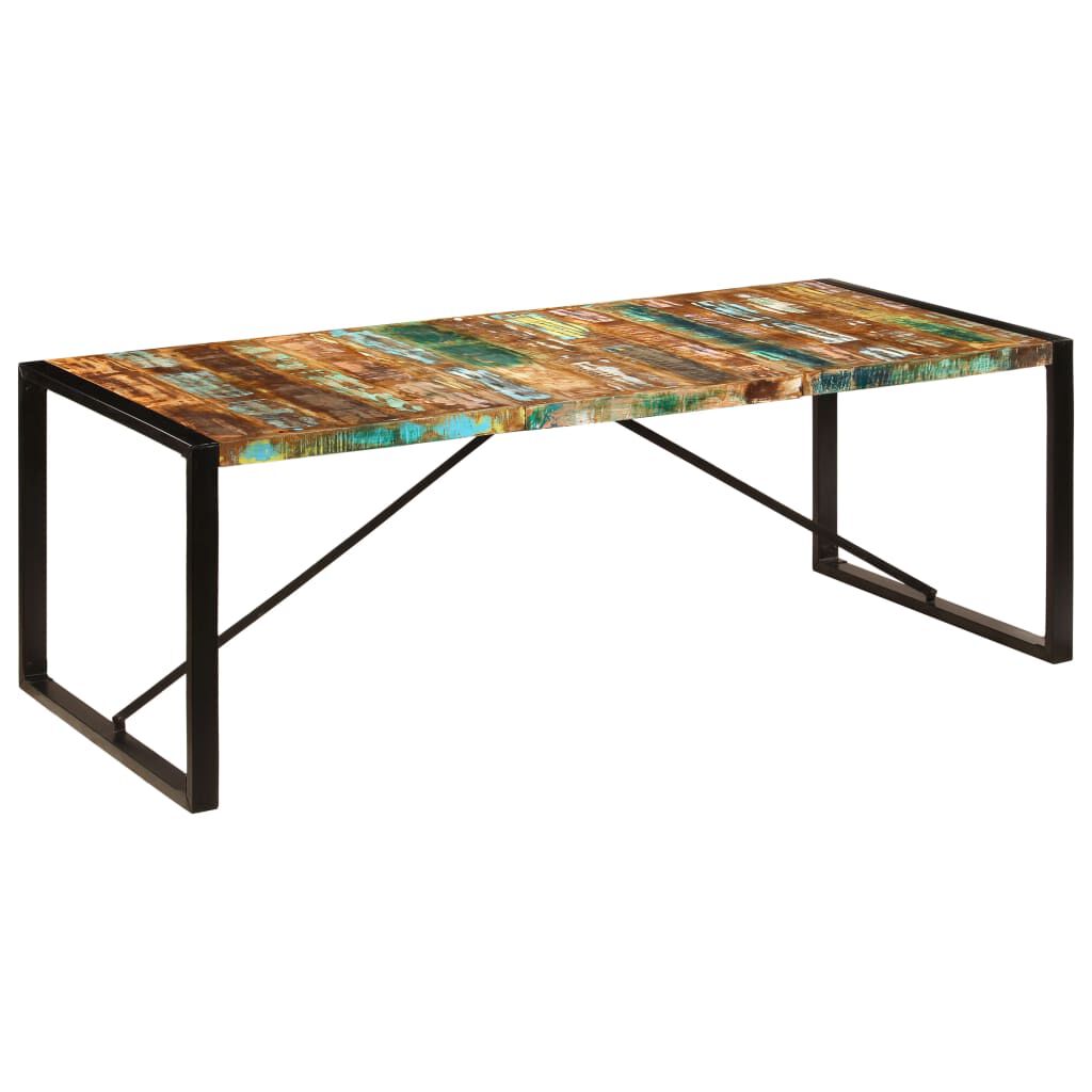 vidaXL Τραπεζαρία 220 x 100 x 75 εκ. από Μασίφ Ανακυκλωμένο Ξύλο