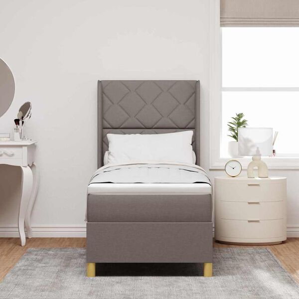 vidaXL &Kappa;&rho;&epsilon;&beta;ά&tau;&iota; &mu;&epsilon; &epsilon;&lambda;&alpha;&tau;ή&rho;&iota;&alpha; &mu;&epsilon; &sigma;&tau;&rho;ώ&mu;&alpha; Taupe 80 x 200 cm ύ&phi;&alpha;&sigma;&mu;&alpha;