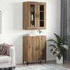 vidaXL Highboard 2 pcs Artisan Oak &Epsilon;&pi;&epsilon;&xi;&epsilon;&rho;&gamma;&alpha;&sigma;&mu;έ&nu;&omicron; &xi;ύ&lambda;&omicron;