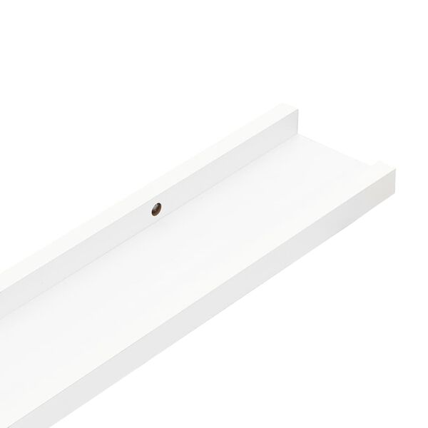 vidaXL Ράφια Τοίχου 4 τεμ. Γυαλιστερό Λευκό 60 x 9 x 3 εκ.Λευκά