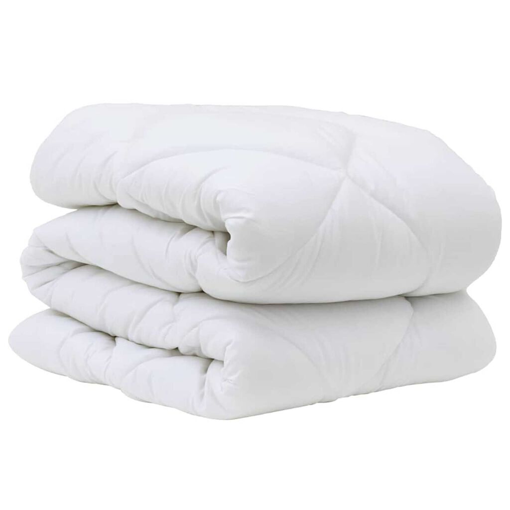 vidaXL Set Παπλώματος Χειμώνα 2 pcs Λευκό 140 x 200 cm Μικροΐνες