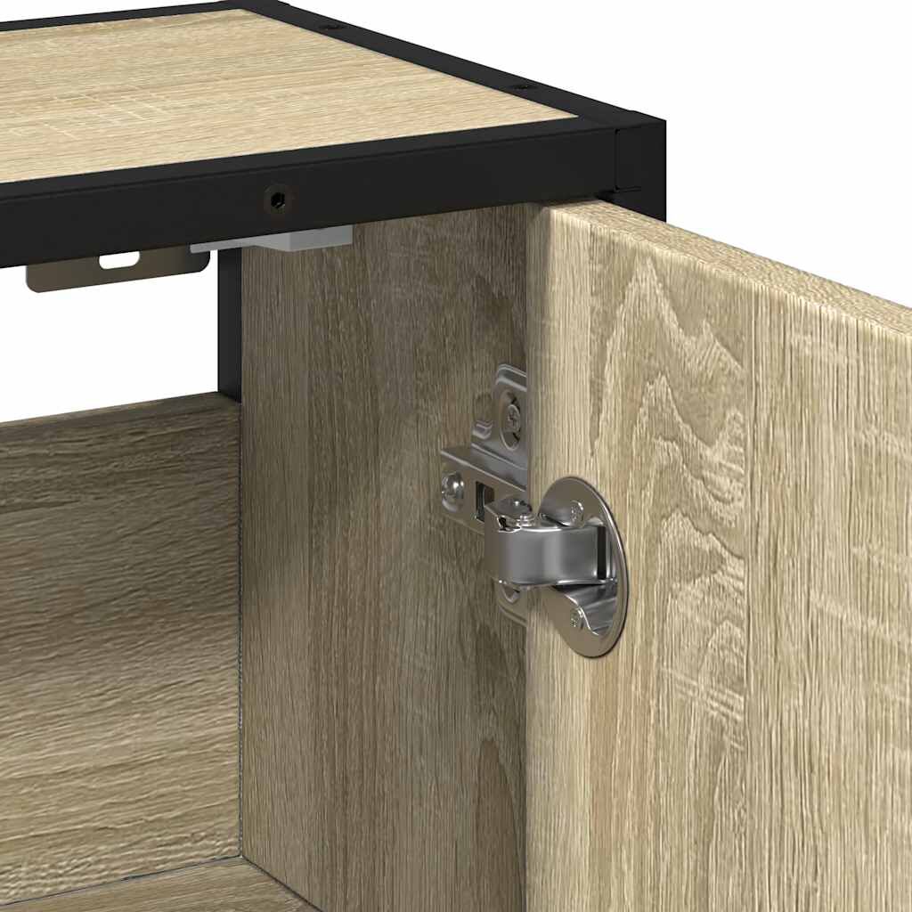 vidaXL Ντουλάπι καθρέφτη μπάνιου Sonoma Oak 65x20x60 cm