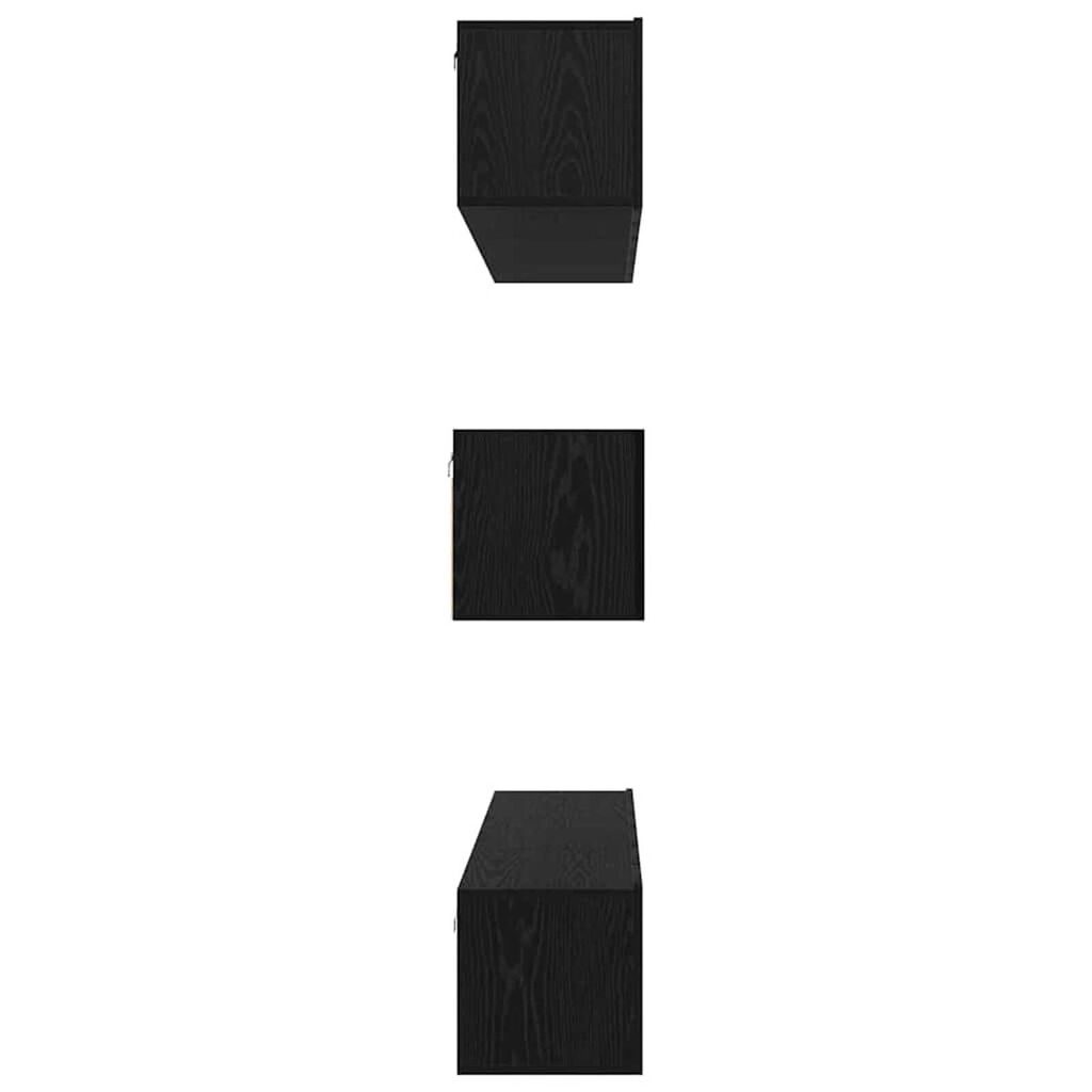 vidaXL Σετ επίπλου τηλεόρασης 8 pcs Μαύρη δρυς 60 x 30 x 30 cm