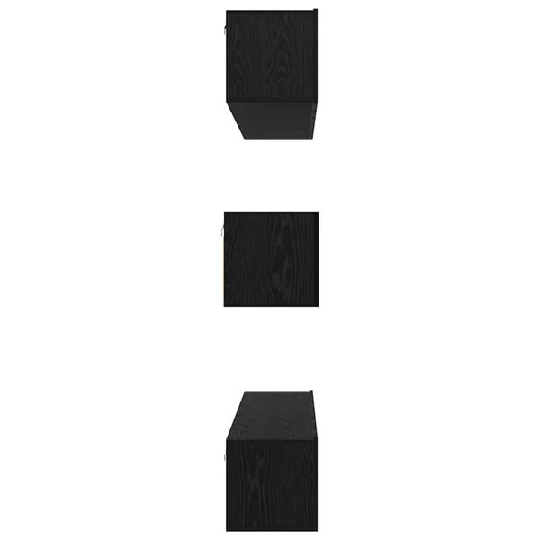 vidaXL Σετ επίπλου τηλεόρασης 8 pcs Μαύρη δρυς 60 x 30 x 30 cm