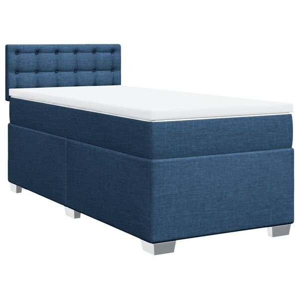 vidaXL &Kappa;&rho;&epsilon;&beta;ά&tau;&iota; Boxspring &mu;&epsilon; &Sigma;&tau;&rho;ώ&mu;&alpha; &Mu;&pi;&lambda;&epsilon; 90x190 &epsilon;&kappa;.&Upsilon;&phi;&alpha;&sigma;&mu;ά&tau;&iota;&nu;&omicron;