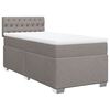 vidaXL &Kappa;&rho;&epsilon;&beta;ά&tau;&iota; Boxspring &mu;&epsilon; &Sigma;&tau;&rho;ώ&mu;&alpha; Taupe 100 x 200 &epsilon;&kappa;. &Upsilon;&phi;&alpha;&sigma;&mu;ά&tau;&iota;&nu;&omicron;