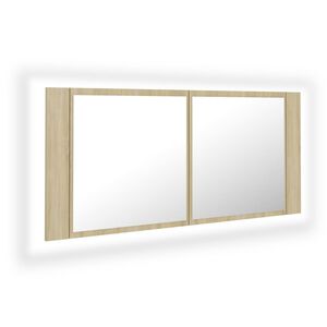 vidaXL &Nu;&tau;&omicron;&upsilon;&lambda;ά&pi;&iota; &Mu;&pi;ά&nu;&iota;&omicron;&upsilon; &mu;&epsilon; &Kappa;&alpha;&theta;&rho;έ&phi;&tau;&eta; & LED Sonoma &Delta;&rho;&upsilon;&sigmaf; &Alpha;&kappa;&rho;&upsilon;&lambda;&iota;&kappa;ό&sigmaf;