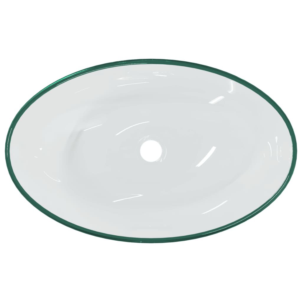 vidaXL Νιπτήρας Διάφανος 54,5 x 35 x 15,5 εκ. από Ψημένο Γυαλί