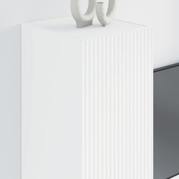 vidaXL &Nu;&tau;&omicron;&upsilon;&lambda;ά&pi;&iota; &Tau;&eta;&lambda;&epsilon;ό&rho;&alpha;&sigma;&eta;&sigmaf; &Tau;&omicron;ί&chi;&omicron;&upsilon; 2 pcs &Lambda;&epsilon;&upsilon;&kappa;ό 30 x 31 x 80 &epsilon;&kappa;.